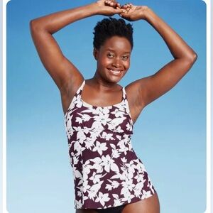KONA SOL Scoop Neck Adjustable Tankini Top